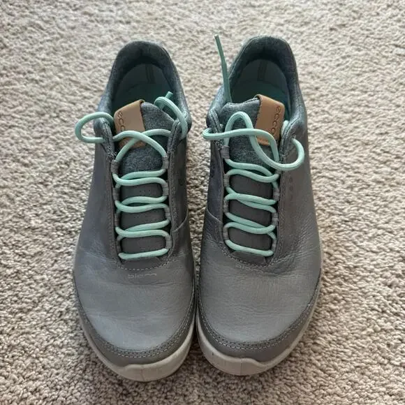 ECCO BIOM Hybrid 3 GTX Spikeless Golf Shoes Lace Up Women's Size 6 Yak Leather - Picture 2 of 11
